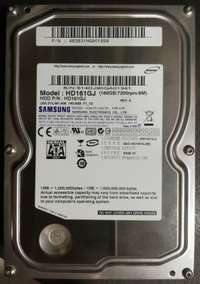 Hard 3,5 inch - Samsung Sata 2 - 160 gb - 548 zile de functionare foto