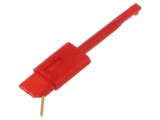 Clips de măsurare cu c&acirc;rlig Hirschmann T&amp;M roșu 35mm 30VAC 60VDC