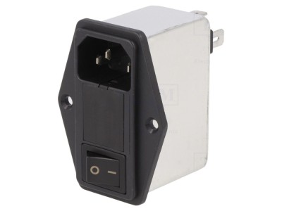 Conector alimentare AC C14 4A 250V foto