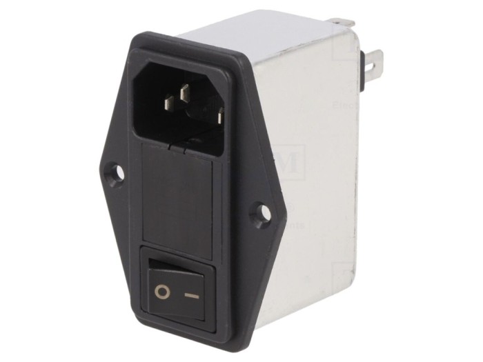 Conector alimentare AC C14 4A 250V