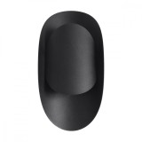 Lampă De Perete Tear Negru Oțel 1 Bec Oval Modern De Interior