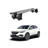 Bare transversale portbagaj auto aluminiu compatibile plafon neted Opel Grandland X 2017-> argintii sau negre Cod: CB200101 Kit-101