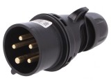 Conector alimentare AC trifazat mufă 16A 400V IP44