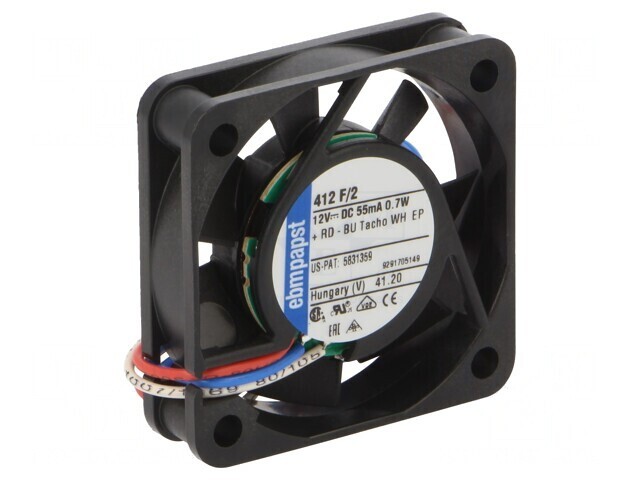 Ventilator DC Axial 12V 412F/2