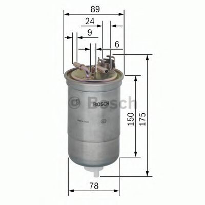 Filtru combustibil VW GOLF III (1H1) (1991 - 1998) BOSCH 0 450 906 267 foto