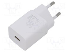 BASEUS Alimentator pulsatoriu 5-9V 20W USB-C alb