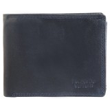 Portofel barbati, Leonardo Verrelli, protectie RFID, piele, bleumarin antique