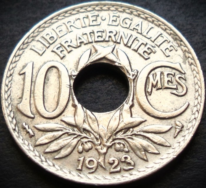 Moneda istorica 10 CENTIMES - FRANTA, anul 1923 * cod 3621