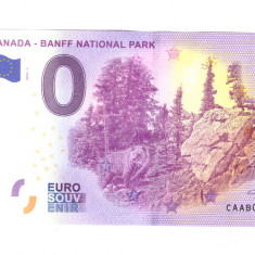 Bancnota souvenir Canada 0 euro Banff National Park 2019-1, UNC