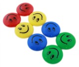 Magneti frigider smiley-face, 8buc, 40mm, multicolor