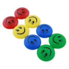 Magneti frigider smiley-face, 8buc, 40mm, multicolor