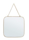 Cumpara ieftin Oglinda perete metal auriu Lacry 20x21 cm
