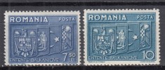 ROMANIA 1937 LP 123 INTELEGEREA BALCANICA SERIE MNH