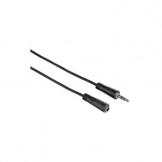 Cablu audio Hama 122314 Jack 3.5 mm Male - Jack 3.5 mm Female 3m negru foto