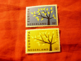 Serie Olanda 1962 - Europa CEPT , 2 valori, Nestampilat