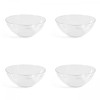 Set boluri, 4 piese, 1.5 L, Plastic, Transparent natur