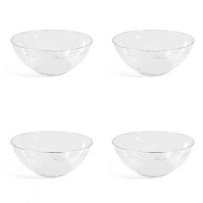 Set boluri, 4 piese, 1.5 L, Plastic, Transparent natur foto