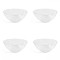 Set boluri, 4 piese, 1.5 L, Plastic, Transparent natur