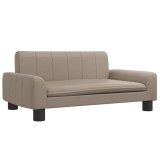 Cumpara ieftin Canapea pentru copii, cappuccino, 70x45x30 cm, piele ecologica