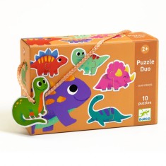 Set 10 puzzle duo Micii Dinozauri Djeco