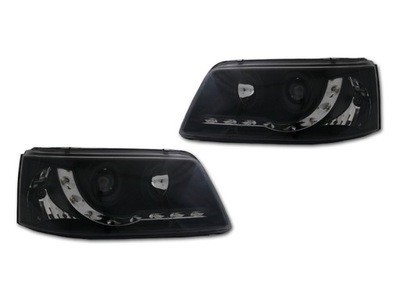 Set faruri tuning VW Transporter (T5)/Multivan 04.2003-10.2009 BestAutoVest partea Dreapta+Stanga daytime running light, tip bec H1+H1, transparent-n foto