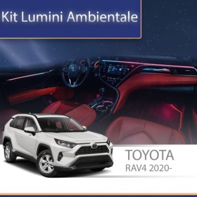 Lumini ambientale Toyota Rav4 2020-2021 set complet control telefon sau sistem original CarStore Technology foto