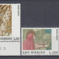 SAN MARINO 1977 ARTA PICTURA RELIGIOASA SERIE MNH