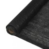 Plasă protecție vizuală, negru, 2x25 m, HDPE