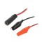 Conexiune adaptor 5.5x2.1mm mama - iesire clema crocodil izolata 30cm CELLEVIA POWER CABLE-1/CL