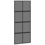 Cumpara ieftin Usa glisanta, negru, 90x205 cm, sticla securizata si aluminiu