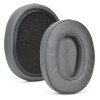 Set 2 bureti Edman pentru casti Skullcandy Crusher 3.0 / 2.0 / 360 / EVO / ANC, Hesh 3, Venue Wireless Over-Ear, Piele ecologica, Gri