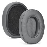 Set 2 bureti Edman pentru casti Skullcandy Crusher 3.0 / 2.0 / 360 / EVO / ANC, Hesh 3, Venue Wireless Over-Ear, Piele ecologica, Gri