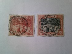 2 Timbre Jamaica colonie britanica Cascada 1900 si 1901 stampilate