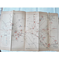 Harta. Situatia probabila a Fortelo Rosii in preajma Frontierei romane, 25 iunie 1940