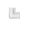 Conector clampdown pentru banda LED monocrom 8mm, conexiune banda la banda 90 grade, tip L, fara lipire, transparent, CE Contact Electric