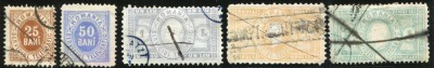 1871 , Serviciul Telegrafic - serie stampilata foto