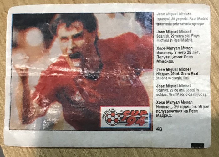 COLOB Actibild Fodbal 1994 Nr. 43