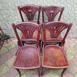 SET DE PATRU SCAUNE PENTRU SALON - M. THONET - AUSTRIA anii 1900