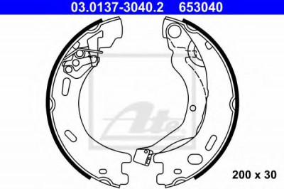 Set saboti frana, frana de mana LAND ROVER RANGE ROVER SPORT (LS) (2005 - 2013) ATE 03.0137-3040.2 foto