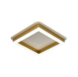 Plafoniera LED Erste Zino 40W Auriu 3CCT 3920lm 240x240x67mm - Corp Iluminat Interior Modern Glam pentru Dormitor sau Living cu Design Geometric