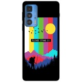 Husa compatibila cu Motorola G20 model Please stand by, Silicon, TPU, Viceversa, Transparent, Carcasa