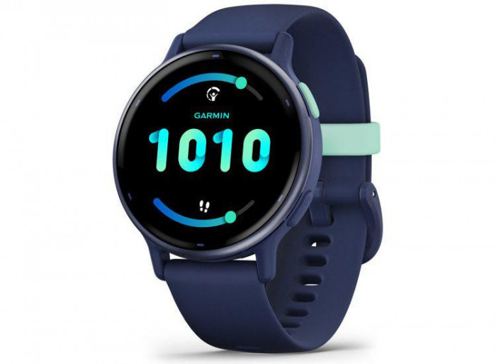 Ceas garmin v&iacute;voactive 5 blue/blue metal