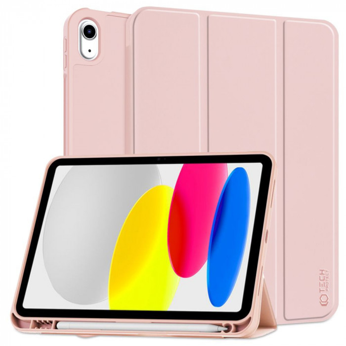 Husa Tech-Protect Sc Pen pentru Apple iPad 10.9 10/2022 Roz