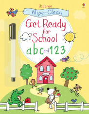 Wipe-Clean Get Ready for School abc and 123 - Usborne book (3+) foto