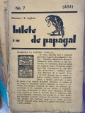 Bilete de papagal 1937 nr. 7 (484) Arghezi Teatrul Comedia