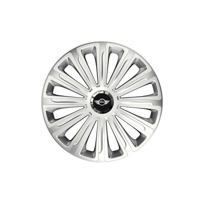 Set 4 capace roti Cu Inel Cromat Trend R14 pentru gama auto Mini