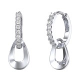 Cumpara ieftin Cercei rotunzi argint 925, JW1800, model elegant, placati cu rodiu