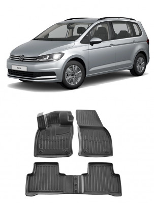 Set Covorase Auto Cauciuc Umbrella Pentru Volkswagen Touran II (2015-2020) foto