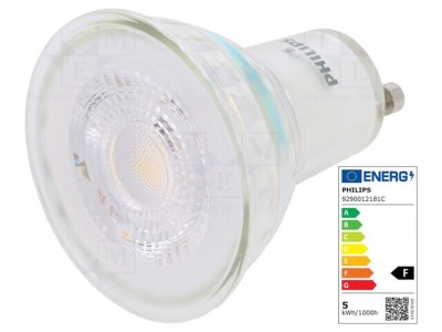 Lampă LED GU10 3000K 370lm 4,6W foto