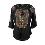Bluza dama tip ie R 25, marime M, negru/rosu